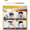 imageEnsenior 1 Pack 6 Inch LED Recessed Light Dimmable 5000K Daylight 1050LM High Brightness 12W 120V Damp Rated UltraThin Canless Wafer Ceiling Light  ETL ampamp FCC ampamp IC6000k5000k4000k3500k3000k2700k  6cct White
