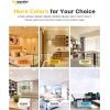 imageEnsenior 1 Pack 6 Inch LED Recessed Light Dimmable 5000K Daylight 1050LM High Brightness 12W 120V Damp Rated UltraThin Canless Wafer Ceiling Light  ETL ampamp FCC ampamp IC6000k  Clear White