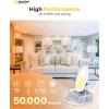 imageEnsenior 1 Pack 6 Inch LED Recessed Light Dimmable 5000K Daylight 1050LM High Brightness 12W 120V Damp Rated UltraThin Canless Wafer Ceiling Light  ETL ampamp FCC ampamp IC6000k5000k4000k3500k3000k2700k  6cct White