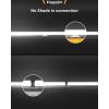 imageEnsenior 10 Pack 8 FT Led Shop Lights 6000K Clear White 10000LM Super Bright 72W Equivalency 936W Commercial Bay Lighting UShaped Linkable Shop Lights Plug in for Garage Workshop FCC Certified5000K