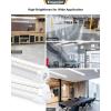 imageEnsenior 10 Pack 8 FT Led Shop Lights 6000K Clear White 10000LM Super Bright 72W Equivalency 936W Commercial Bay Lighting UShaped Linkable Shop Lights Plug in for Garage Workshop FCC Certified6000K