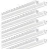 imageEnsenior 10 Pack 8 FT Led Shop Lights 6000K Clear White 10000LM Super Bright 72W Equivalency 936W Commercial Bay Lighting UShaped Linkable Shop Lights Plug in for Garage Workshop FCC Certified5000K