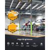 imageEnsenior 10 Pack 8 FT Led Shop Lights 6000K Clear White 10000LM Super Bright 72W Equivalency 936W Commercial Bay Lighting UShaped Linkable Shop Lights Plug in for Garage Workshop FCC Certified6000K