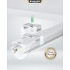 imageEnsenior 10 Pack 8 FT Led Shop Lights 6000K Clear White 10000LM Super Bright 72W Equivalency 936W Commercial Bay Lighting UShaped Linkable Shop Lights Plug in for Garage Workshop FCC Certified5000K