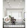 imageEnsenior 12 Pack 4 inch 5CCT LED Gimbal Led Recessed Light with Junction Box 36090 Adjustable Directional Eyeball Lighting Dimmable 2700K3000K3500K4000K5000K 950LM 10W85WETLampampFCC4 Inch