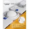 imageEnsenior 12 Pack 4 inch 5CCT LED Gimbal Led Recessed Light with Junction Box 36090 Adjustable Directional Eyeball Lighting Dimmable 2700K3000K3500K4000K5000K 950LM 10W85WETLampampFCC4 Inch