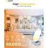 imageEnsenior 12 Pack 6 Inch LED Recessed Ceiling Light Dimmable 2700K5000K 5CCT 1200LM 12W 120V High Brightness Canless Wafer Downlight  ETLampampFCCampampIC6000k  Clear White