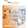 imageEnsenior 12 Pack 6 Inch LED Recessed Ceiling Light Dimmable 2700K5000K 5CCT 1200LM 12W 120V High Brightness Canless Wafer Downlight  ETLampampFCCampampIC5000k4000k3500k3000k2700k  5cct White
