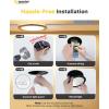 imageEnsenior 12 Pack 6 Inch LED Recessed Ceiling Light Dimmable 2700K5000K 5CCT 1200LM 12W 120V High Brightness Canless Wafer Downlight  ETLampampFCCampampIC5000k4000k3500k3000k2700k  5cct Black