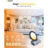 imageEnsenior 12 Pack 6 Inch LED Recessed Ceiling Light Dimmable 2700K5000K 5CCT 1200LM 12W 120V High Brightness Canless Wafer Downlight  ETLampampFCCampampIC5000k4000k3500k3000k2700k  5cct Black