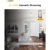 imageEnsenior 12 Pack 6 Inch LED Recessed Ceiling Light Dimmable 2700K5000K 5CCT 1200LM 12W 120V High Brightness Canless Wafer Downlight  ETLampampFCCampampIC5000k4000k3500k3000k2700k  5cct Black