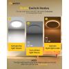 imageEnsenior 12 Pack 6 Inch LED Recessed Ceiling Light with Night Light Dimmable 2700K5000K 5CCT 1050LM 12W 120V High Brightness Canless Wafer Downlight  FCC4 Inch