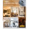 imageEnsenior 12 Pack 6 inch Gimbal Led Recessed Lighting with Night Light 90 Rotatable and 2700K5000K 5CCT Selectable Dimmable Eyeball Recessed Lights 1200LM 12W115WFCC Certified