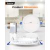 imageEnsenior 16 Pack 6 Inch LED Recessed Ceiling Light Dimmable 2700K5000K 5CCT 1050LM 12W 120V High Brightness Canless Wafer Downlight  ETLampampFCCampampIC2700k  Soft White