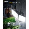 imageEnsenior 1800LM Solar Flood Lights Outdoor Motion Sensor Outdoor Light 6500K IP65 Waterproof Separate Solar Panel Solar Security Light with 5 Sensor Modes and 3 Adjustable Head for Yard BlackBlack