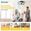 imageEnsenior 20 Low Profile Ceiling Fans with Lights and Remote Fandelier Ceiling Fan Flush Mount APP Control 6 Speed ampamp 3000K6500K Stepless Dimmable Small Ceiling Fan with Light for Bedroom  BlackBlack