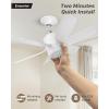 imageEnsenior 205 Inch Socket Fan Light with Remote Dimmable Light Socket Ceiling Fan 3000K6000K 6 Speeds 1800LM Screw in Ceiling Fan with Light Bulb for Bedroom Kitchen Living Room1 Pack