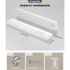 imageEnsenior 24 Inch LED Under Cabinet Lighting Hardwired 5CCT 14W 930LM 2700K3000K3500K4000K5000K Wired Under Cabinet Lights Dimmable Under Counter Lights for Kitchen FCC 1 Pack2 Pack