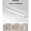 imageEnsenior 24 Inch LED Under Cabinet Lighting Hardwired 5CCT 14W 930LM 2700K3000K3500K4000K5000K Wired Under Cabinet Lights Dimmable Under Counter Lights for Kitchen FCC 1 Pack1 Pack