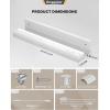 imageEnsenior 24 Inch LED Under Cabinet Lighting Hardwired or Plugin Installation 5CCT Color Selectable  2700K3000K3500K4000K5000K Dimmable Under Counter Lights for Kitchen FCC 120V 14W 930LM18 Inch