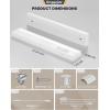imageEnsenior 24 Inch LED Under Cabinet Lighting Hardwired or Plugin Installation 5CCT Color Selectable  2700K3000K3500K4000K5000K Dimmable Under Counter Lights for Kitchen FCC 120V 14W 930LM12 Inch