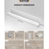 imageEnsenior 24 Inch LED Under Cabinet Lighting Hardwired or Plugin Installation 5CCT Color Selectable  2700K3000K3500K4000K5000K Dimmable Under Counter Lights for Kitchen FCC 120V 14W 930LM24 Inch