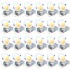imageEnsenior 24 Pack 6 Inch LED Recessed Ceiling Light Dimmable 2700K5000K 5CCT 1200LM 12W 120V High Brightness Canless Wafer Downlight  ETLampampFCCampampIC5000k4000k3500k3000k2700k  5cct White