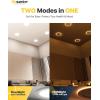 imageEnsenior 24 Pack 6 Inch LED Recessed Ceiling Light with Night Light Dimmable 2700K5000K 5CCT 1050LM 12W 120V High Brightness Canless Wafer Downlight  FCC4 Inch