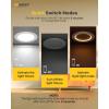 imageEnsenior 4 Inch 5CCT LED Can Lights with Night Light 4 Pack Retrofit Led Recessed Lighting Baffle Trim Dimmable 9W110W 1000LM4 Inch