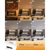 imageEnsenior 4 Inch 5CCT LED Can Lights with Night Light 4 Pack Retrofit Led Recessed Lighting Baffle Trim Dimmable 9W110W 1000LM4 Inch