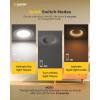 imageEnsenior 4 Inch 5CCT LED Can Lights with Night Light 4 Pack Retrofit Led Recessed Lighting Baffle Trim Dimmable 9W110W 1000LM6 Inch