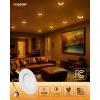 imageEnsenior 4 Inch 5CCT LED Can Lights with Night Light 4 Pack Retrofit Led Recessed Lighting Baffle Trim Dimmable 9W110W 1000LM6 Inch