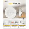 imageEnsenior 4 Inch 5CCT LED Can Lights with Night Light 4 Pack Retrofit Led Recessed Lighting Baffle Trim Dimmable 9W110W 1000LM6 Inch