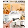 imageEnsenior 4 Inch LED Can Lights 4 Pack Dimmable Retrofit Led Recessed Lighting 5CCT Adjustable Color Temperature 2700K5000K 7W77W 700LM IC ampamp Damp Rated FCC6 Inch
