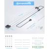 imageEnsenior 4 Pack Linkable Led Shop Light 4ft for Garage 4400 High Lumens 36W Equivalent 280W 5000K Daylight 48 Inch Utility Surface or Hanging Mount Fixtures White ETL CertifiedBlack