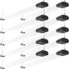 imageEnsenior 4 Pack Linkable Led Shop Light 4ft for Garage 4400 High Lumens 36W Equivalent 280W 5000K Daylight 48 Inch Utility Surface or Hanging Mount Fixtures White ETL CertifiedBlack