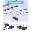 imageEnsenior 4 Pack Linkable Led Shop Light 4ft for Garage 4400 High Lumens 36W Equivalent 280W 5000K Daylight 48 Inch Utility Surface or Hanging Mount Fixtures White ETL CertifiedBlack