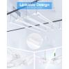 imageEnsenior 4 Pack Linkable Led Shop Light 4ft for Garage 4400 High Lumens 36W Equivalent 280W 5000K Daylight 48 Inch Utility Surface or Hanging Mount Fixtures White ETL CertifiedWhite