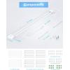 imageEnsenior 4 Pack Linkable Led Shop Light 4ft for Garage 4400 High Lumens 36W Equivalent 280W 5000K Daylight 48 Inch Utility Surface or Hanging Mount Fixtures White ETL CertifiedWhite