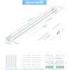 imageEnsenior 4FT LED Shop Lights with Reflector 6Pack Linkable 5000K Daylight Integrated Fixture for Garage ampamp Workbench Surface ampamp Hanging Mount 4400lm 36W White ETL Certified
