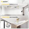 imageEnsenior 52 Inch Ceiling Fans with Lights and Remote White Gold Ceiling Fan with Light Dimmable 6 Speeds 3CCT and Memory Function Reversible DC Motor Modern Ceiling Fan for Bedroom and Living RoomGold