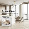 imageEnsenior 52 Inch Ceiling Fans with Lights and Remote White Gold Ceiling Fan with Light Dimmable 6 Speeds 3CCT and Memory Function Reversible DC Motor Modern Ceiling Fan for Bedroom and Living RoomGold