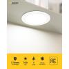 imageEnsenior 56 Inch 5CCT LED Can Lights 24 Pack Retrofit Led Recessed Lighting Baffle Trim Dimmable 9W110W 1000LM 2700K3000K3500K4000K5000K Selectable IC Rated  ETL ampamp FCC5000k4000k3500k3000k2700k  5cct White