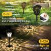 imageEnsenior 6Pack Solar Lights Outdoor 3000K LED Solar Garden Lights for Pathway Yard Patio Walkway Planter Waterproof EnergyEfficient Landscape LightingBlack