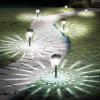 imageEnsenior 8Pack Solar Lights Outdoor Auto ONOff 6500K LED Solar Garden Lights for Pathway Yard Patio Walkway Planter Waterproof EnergyEfficient Landscape LightingCool White