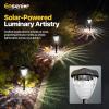 imageEnsenior 8Pack Solar Lights Outdoor Auto ONOff 6500K LED Solar Garden Lights for Pathway Yard Patio Walkway Planter Waterproof EnergyEfficient Landscape LightingCool White
