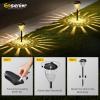 imageEnsenior 8Pack Solar Lights Outdoor Auto ONOff 6500K LED Solar Garden Lights for Pathway Yard Patio Walkway Planter Waterproof EnergyEfficient Landscape LightingWarm White