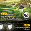 imageEnsenior 8Pack Solar Lights Outdoor Auto ONOff 6500K LED Solar Garden Lights for Pathway Yard Patio Walkway Planter Waterproof EnergyEfficient Landscape LightingCool White