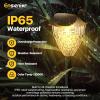 imageEnsenior 8Pack Solar Lights Outdoor Auto ONOff 6500K LED Solar Garden Lights for Pathway Yard Patio Walkway Planter Waterproof EnergyEfficient Landscape LightingWarm White
