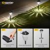 imageEnsenior 8Pack Solar Lights Outdoor Auto ONOff 6500K LED Solar Garden Lights for Pathway Yard Patio Walkway Planter Waterproof EnergyEfficient Landscape LightingCool White
